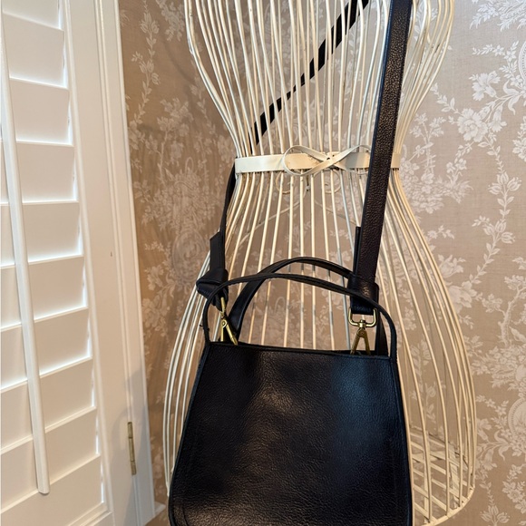 Madewell micro Sydney black leather crossbody convertible bag - Picture 3 of 11